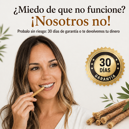 Cepillo Natural Miswak — Blanquea, Limpia y Refresca sin Químicos